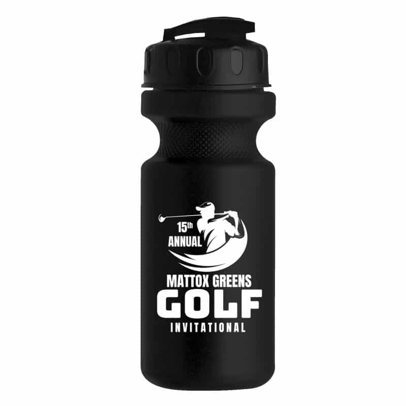 Custom Garyline® Recycled Bike Bottle with Flip-Top Lid - 22 oz.