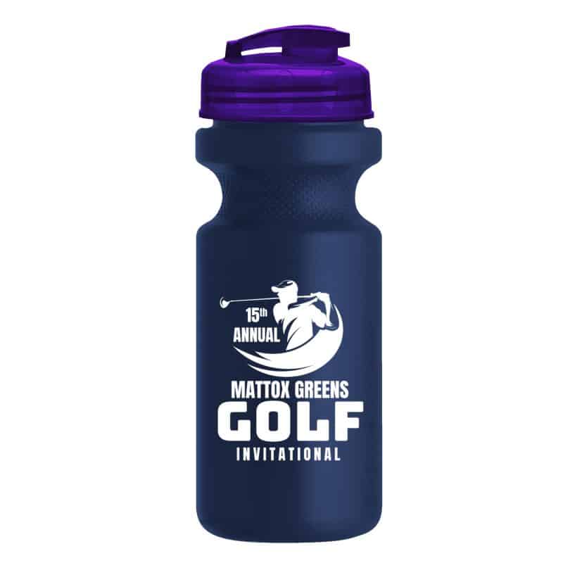 Custom Garyline® Recycled Bike Bottle with Flip-Top Lid - 22 oz. - 9