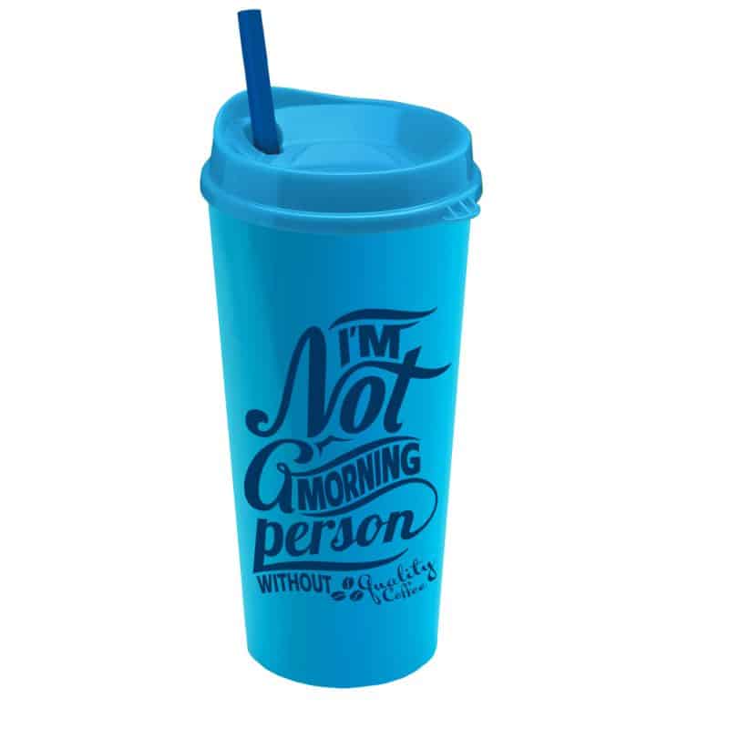 Custom Garyline® Roadmaster Travel Tumbler with Sip Lid and Straw - 20 oz. - 1