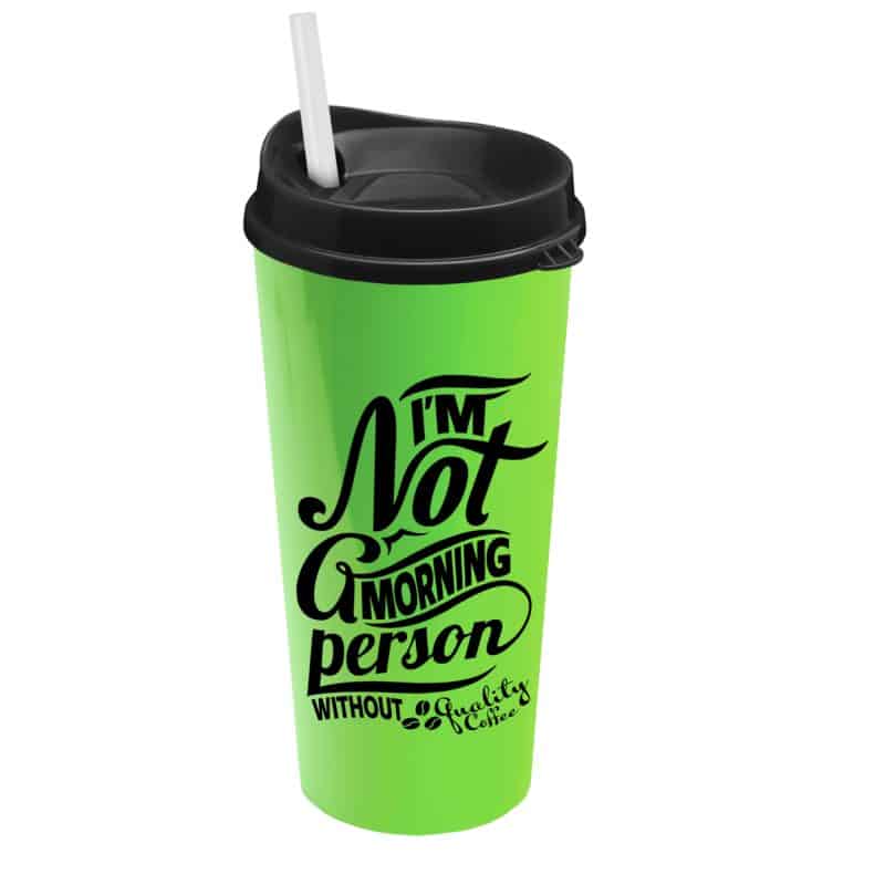 Custom Garyline® Roadmaster Travel Tumbler with Sip Lid and Straw - 20 oz. - 2