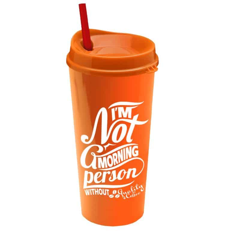 Custom Garyline® Roadmaster Travel Tumbler with Sip Lid and Straw - 20 oz. - 5