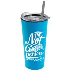 Custom Garyline® Roadmaster Travel Tumbler with Slider Lid and Straw - 18 oz. - 2