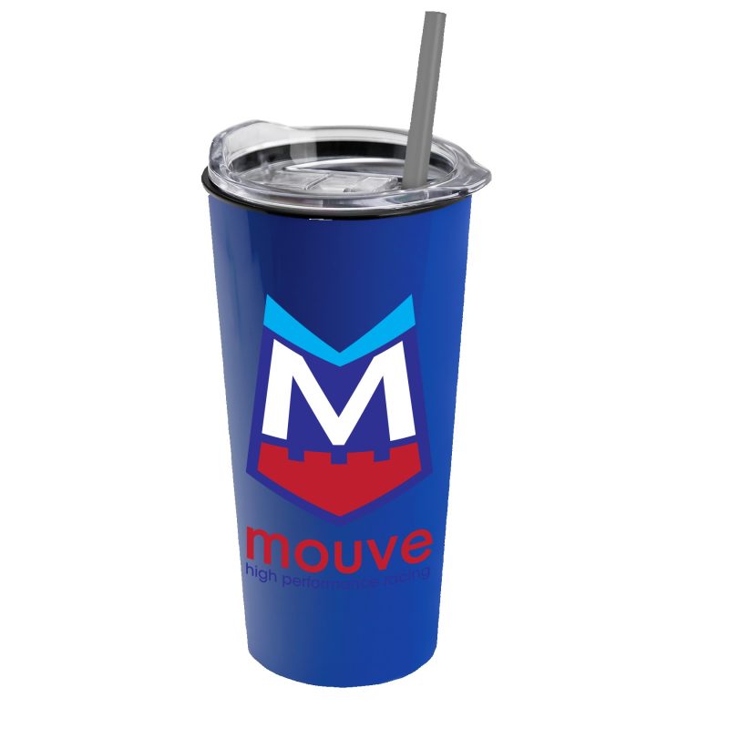 Custom Garyline® Roadmaster Travel Tumbler with Slider Lid and Straw - 18 oz. - 8
