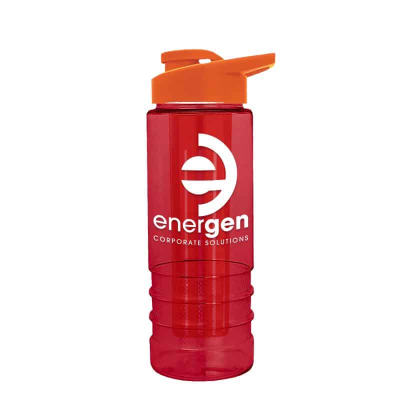 Custom Garyline® Salute Bottle with Drink-Thru Lid and Infuser - 24 oz. - 7