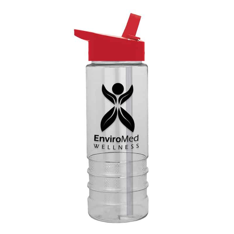 Custom Garyline® Salute Bottle with Flip-Straw Lid - 24 oz. - 1