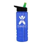 Custom Garyline® Salute Bottle with Flip-Straw Lid - 24 oz. - 4