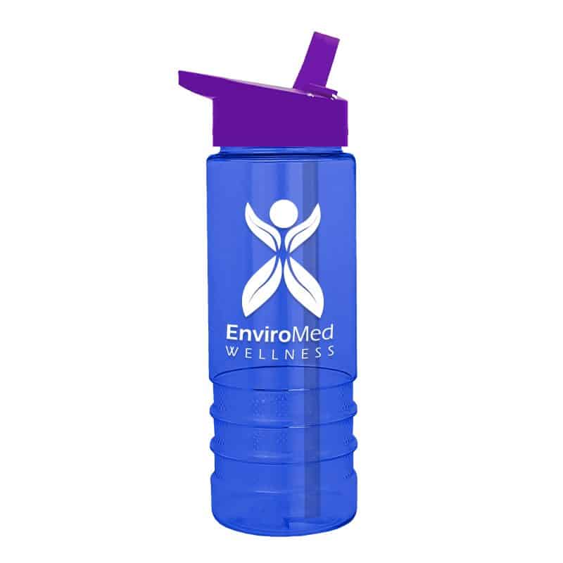 Custom Garyline® Salute Bottle with Flip-Straw Lid - 24 oz. - 5