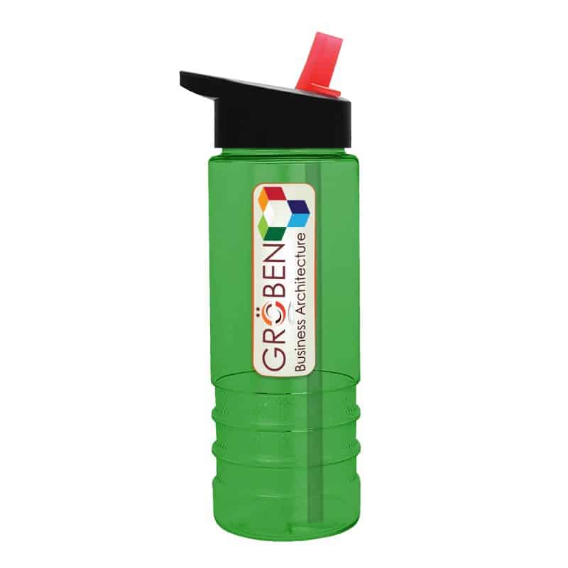 Custom Garyline® Salute Bottle with Flip-Straw Lid - 24 oz. - 6