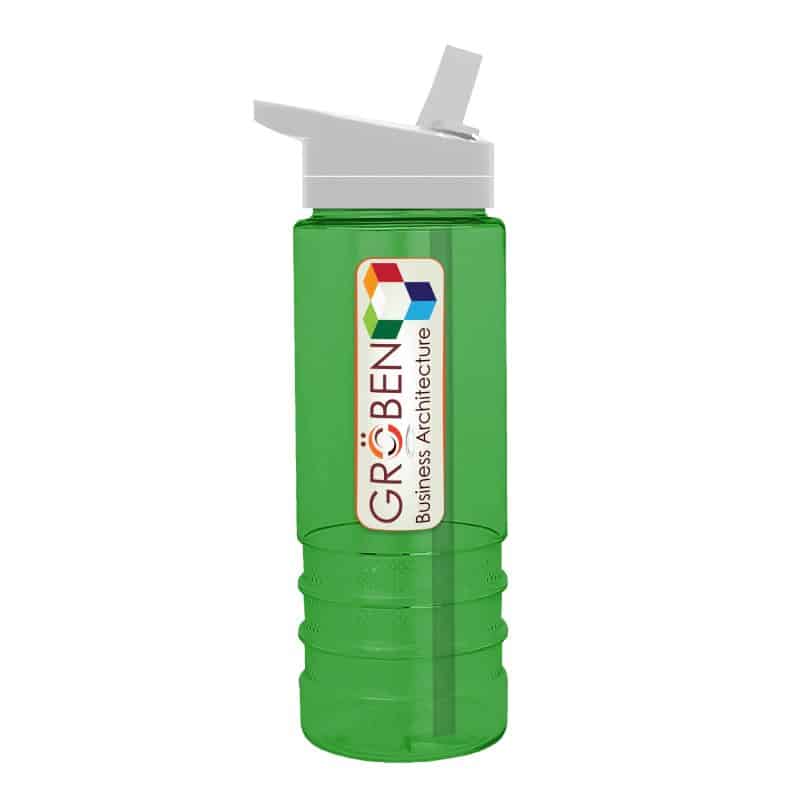 Custom Garyline® Salute Bottle with Flip-Straw Lid - 24 oz. - 7
