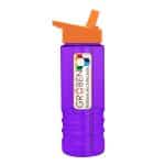 Custom Garyline® Salute Bottle with Flip-Straw Lid - 24 oz. - 9
