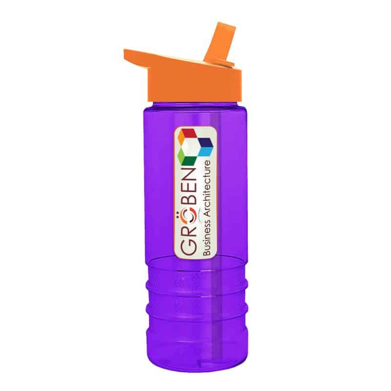 Custom Garyline® Salute Bottle with Flip-Straw Lid - 24 oz. - 9