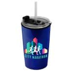Custom Garyline® Sentinel Metallic Acrylic Tumbler with 2-in-1 Lid with Straw - 14 oz. - 1