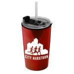 Custom Garyline® Sentinel Metallic Acrylic Tumbler with 2-in-1 Lid with Straw - 14 oz. - 2