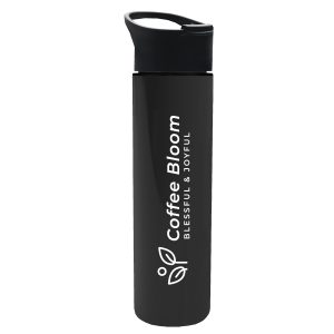 Custom Garyline® Slim Double-Wall Insulated Bottle with Pop-Up Lid - 16 oz.