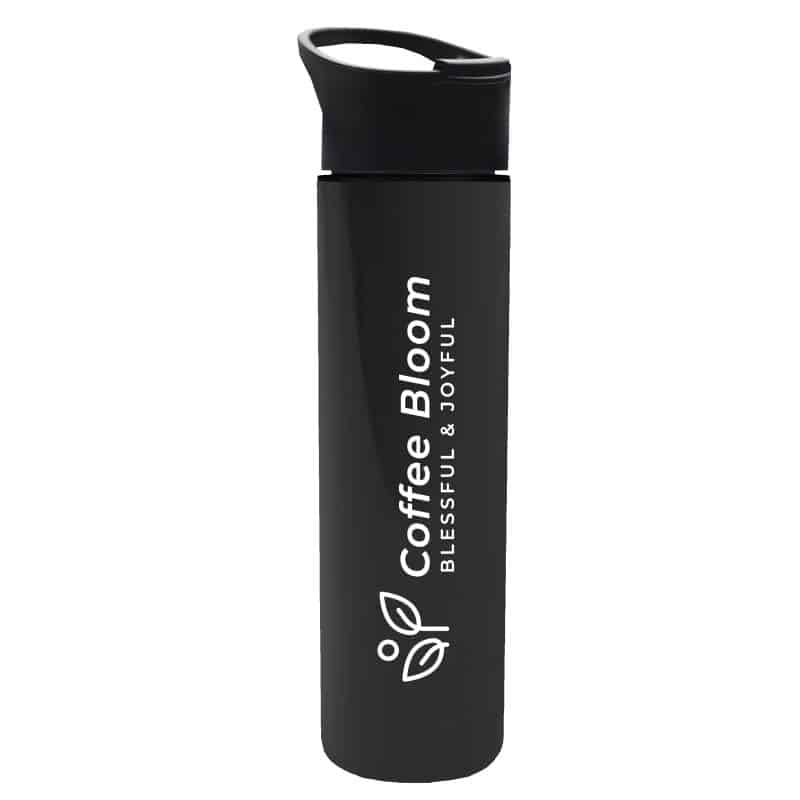 Custom Garyline® Slim Double-Wall Insulated Bottle with Pop-Up Lid - 16 oz.
