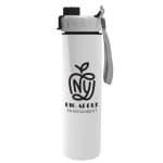 Custom Garyline® Slim Double-Wall Insulated Bottle with Quick-Snap Lid - 16 oz. - 6