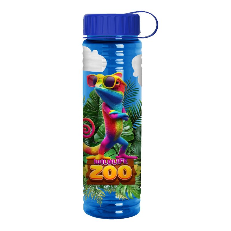 Custom Garyline® Slim Fit Bottle with Tethered Lid - 24 oz. - 1