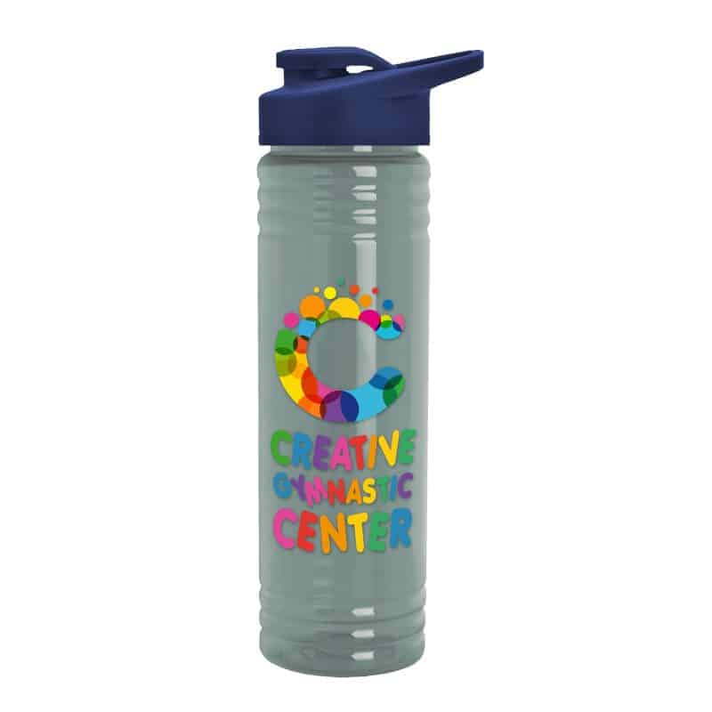 Custom Garyline® Slim Fit RPET Bottle with Drink-Thru Lid - 24 oz. - 1