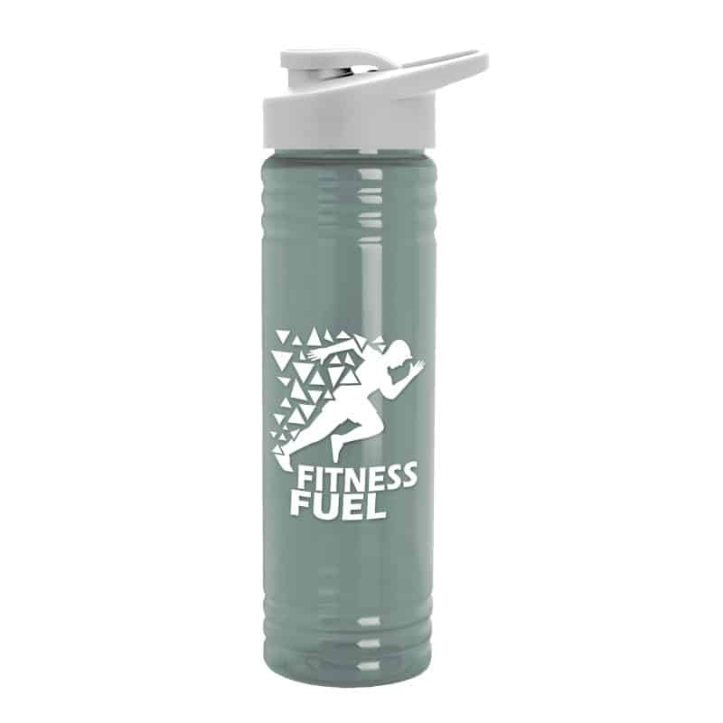 Custom Garyline® Slim Fit RPET Bottle with Drink-Thru Lid - 24 oz. - 2