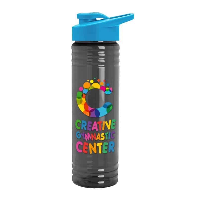 Custom Garyline® Slim Fit RPET Bottle with Drink-Thru Lid - 24 oz. - 3