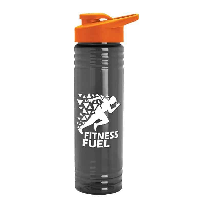 Custom Garyline® Slim Fit RPET Bottle with Drink-Thru Lid - 24 oz. - 4