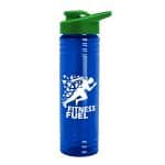 Custom Garyline® Slim Fit RPET Bottle with Drink-Thru Lid - 24 oz. - 5