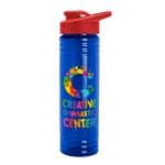 Custom Garyline® Slim Fit RPET Bottle with Drink-Thru Lid - 24 oz. - 6