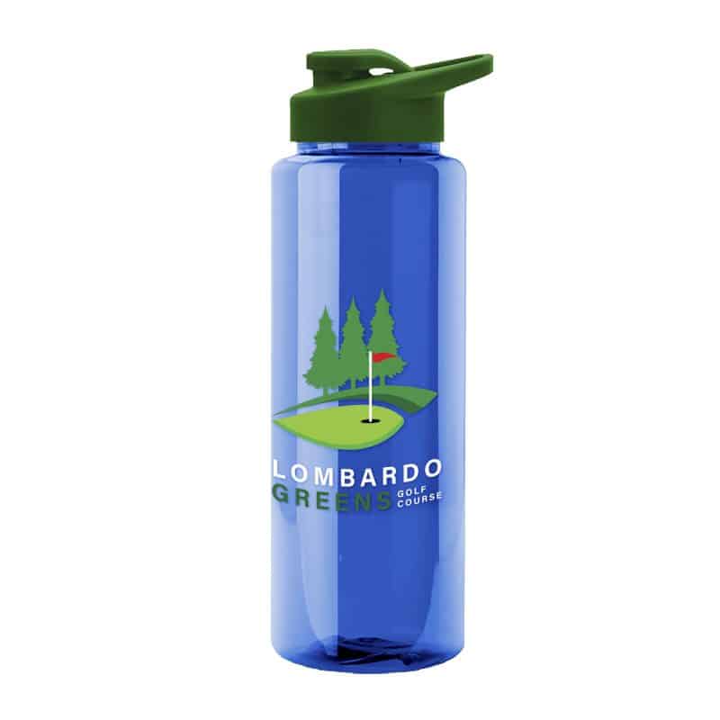 Custom Garyline® Slim Fit RPET Bottle with Drink-Thru Lid - 32 oz. - 6