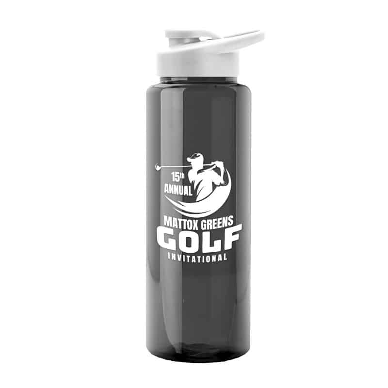 Custom Garyline® Slim Fit RPET Bottle with Drink-Thru Lid - 32 oz. - 9