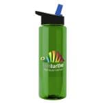 Custom Garyline® Slim Fit RPET Bottle with Flip-Straw Lid - 32 oz. - 2