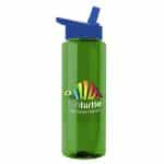 Custom Garyline® Slim Fit RPET Bottle with Flip-Straw Lid - 32 oz. - 3