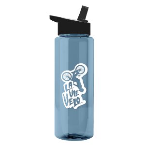 Custom Garyline® Slim Fit RPET Bottle with Flip-Straw Lid - 32 oz.