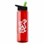 Custom Garyline® Slim Fit RPET Bottle with Flip-Straw Lid - 32 oz. - 4