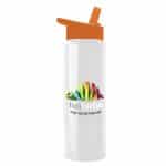 Custom Garyline® Slim Fit RPET Bottle with Flip-Straw Lid - 32 oz. - 9