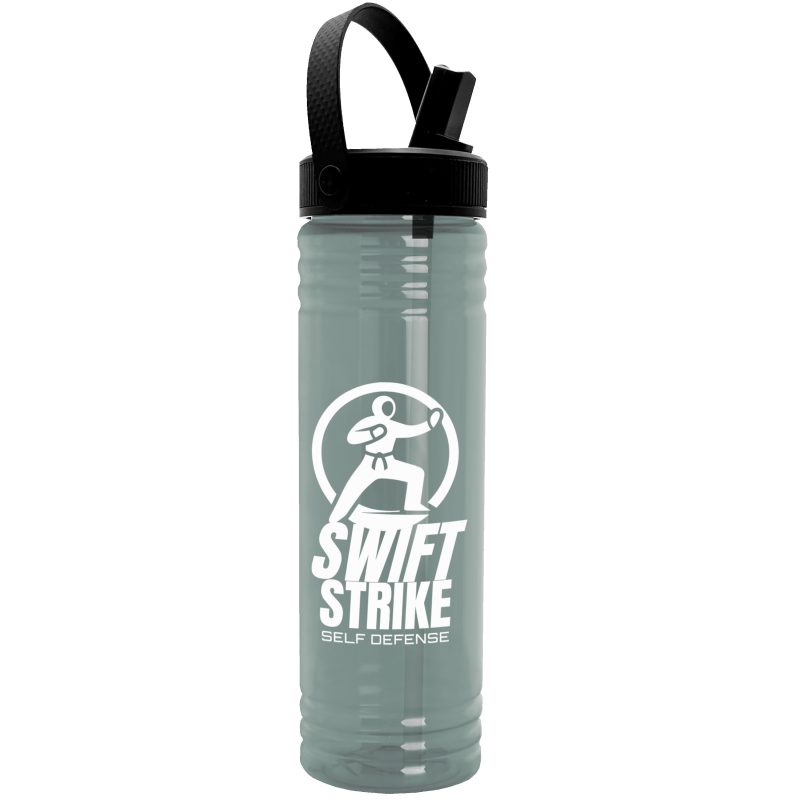 Custom Garyline® Slim Fit RPET Bottle with Flip-Straw
