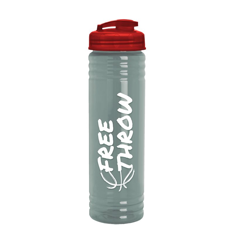 Custom Garyline® Slim Fit RPET Bottle with Flip-Top Lid - 24 oz. - 2