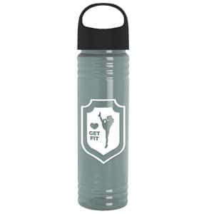 Custom Garyline® Slim Fit RPET Bottle with Oval Crest Lid - 24 oz.
