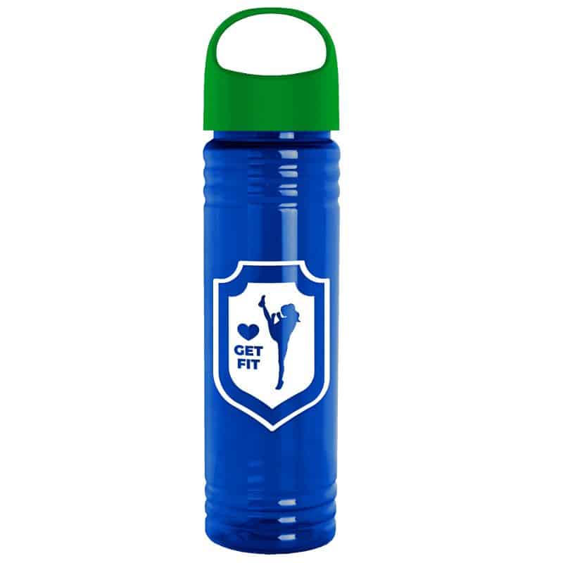 Custom Garyline® Slim Fit RPET Bottle with Oval Crest Lid - 24 oz. - 4