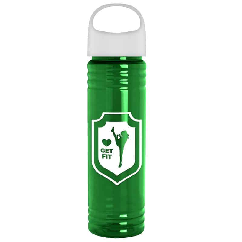 Custom Garyline® Slim Fit RPET Bottle with Oval Crest Lid - 24 oz. - 7