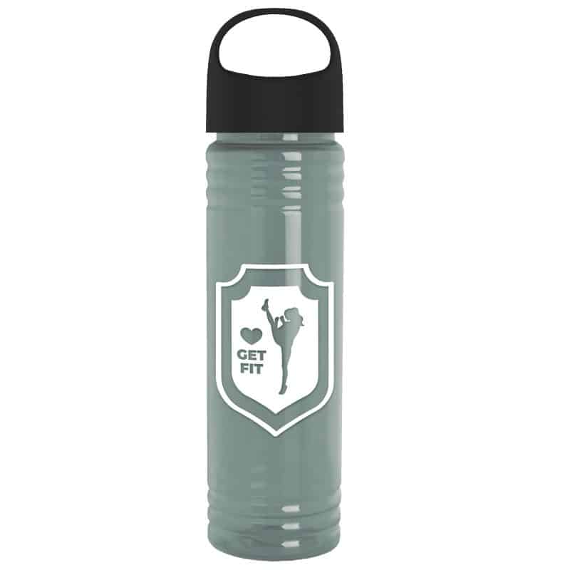 Custom Garyline® Slim Fit RPET Bottle with Oval Crest Lid - 24 oz.