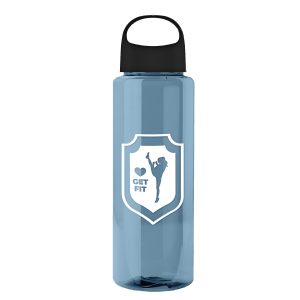 Custom Garyline® Slim Fit RPET Bottle with Oval Crest Lid - 32 oz.