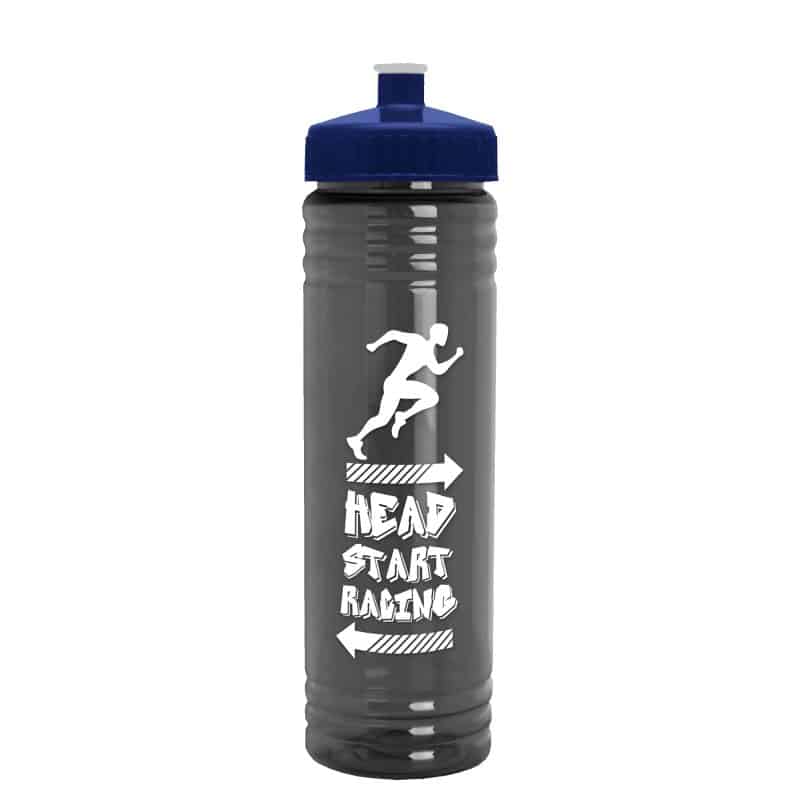 Custom Garyline® Slim Fit RPET Bottle with Push-Pull Lid - 24 oz. - 4