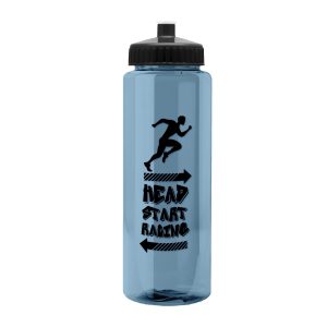 Custom Garyline® Slim Fit RPET Bottle with Push-Pull Lid - 32 oz.