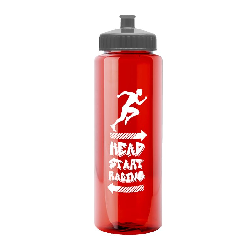 Custom Garyline® Slim Fit RPET Bottle with Push-Pull Lid - 32 oz. - 6