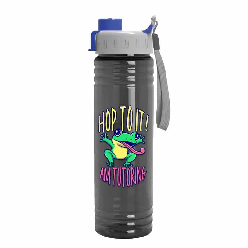 Custom Garyline® Slim Fit RPET Bottle with Quick-Snap Lid - 24 oz. - 1