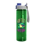 Custom Garyline® Slim Fit RPET Bottle with Quick-Snap Lid - 24 oz. - 3