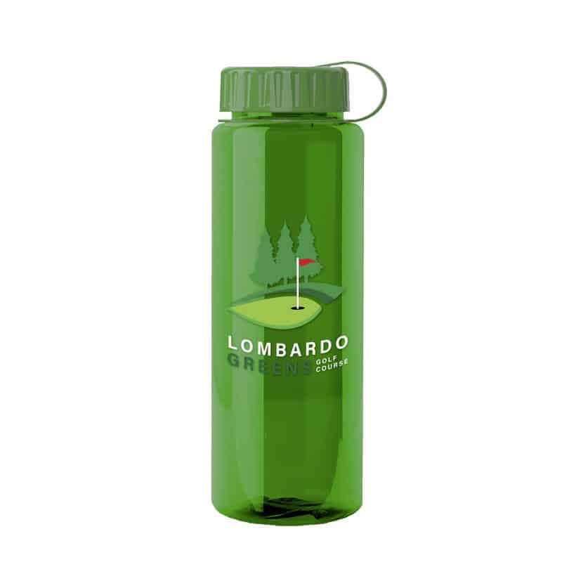 Custom Garyline® Slim Fit RPET Bottle with Tethered Lid - 32 oz. - 1