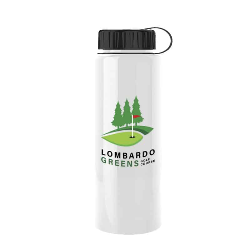 Custom Garyline® Slim Fit RPET Bottle with Tethered Lid - 32 oz. - 5