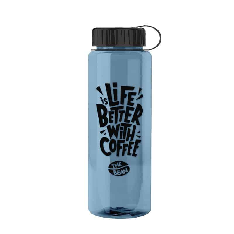 Custom Garyline® Slim Fit RPET Bottle with Tethered Lid - 32 oz.