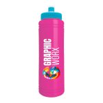 Custom Garyline® Slim Line Bottle with Push-Pull Lid - 25 oz. - 2